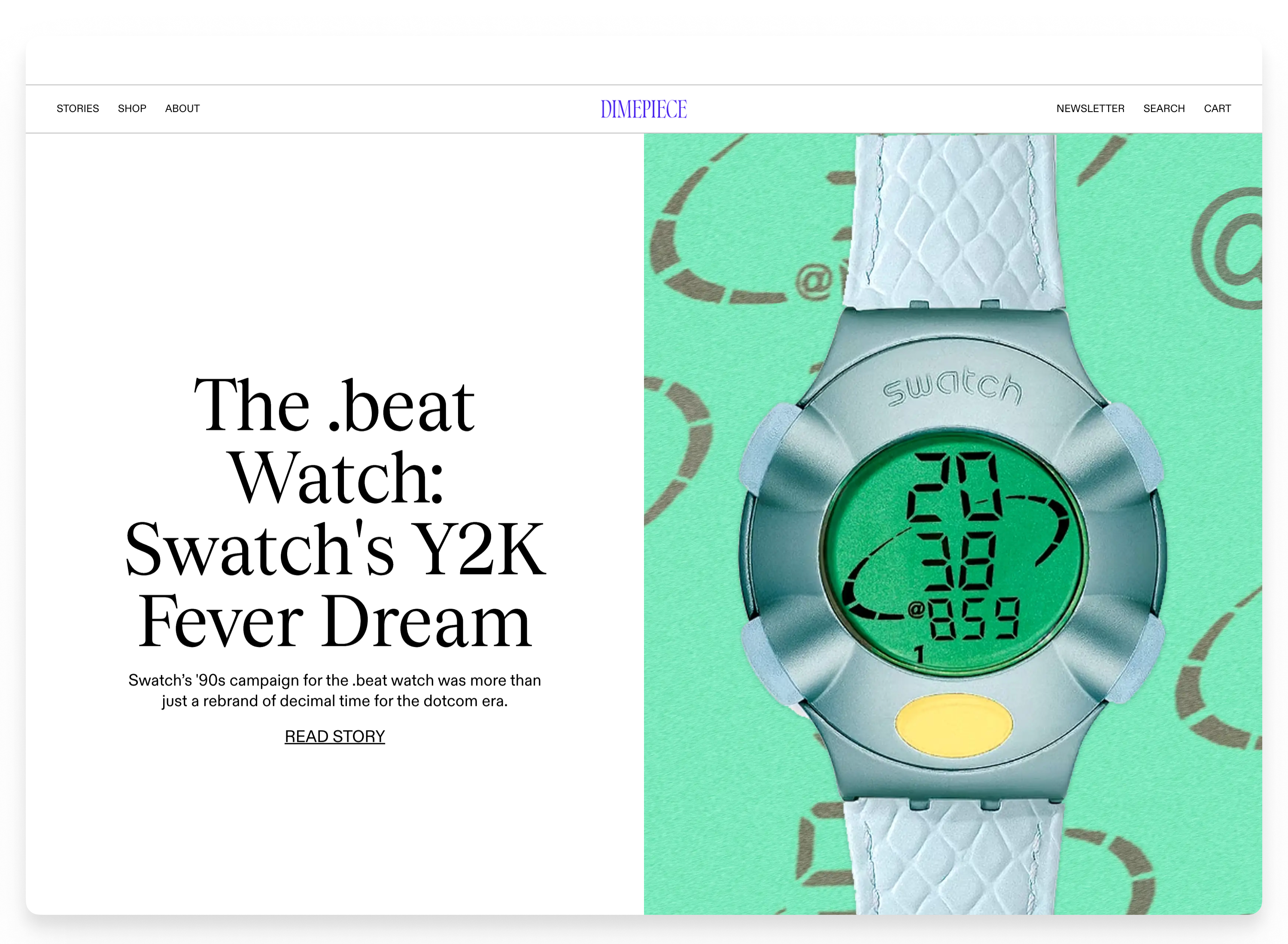 for Dimepiece magazine: on the .beat watch